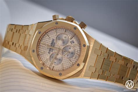 audemars piguet royal oak chronograph 26320 yellow gold|audemars piguet royal oak review.